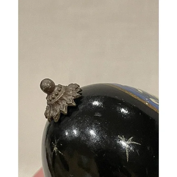 Vintage Russian Hand Painted Lacquer Egg Winter Orthodox Church Signed Usov - Picture 11 of 16